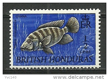 Great Britain (British Honduras); 1968 Fishes "Tilapia" MNH** - Honduras Británica (...-1970)