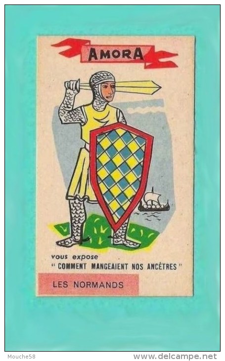 Chromos  Soldat Chevalier Normands Armure  Moutarde - Publicité