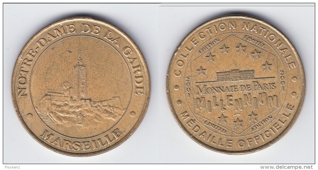 **** 13 - NOTRE-DAME DE LA GARDE MARSEILLE 2001 - MONNAIE DE PARIS **** EN ACHAT IMMEDIAT !!! - 2001