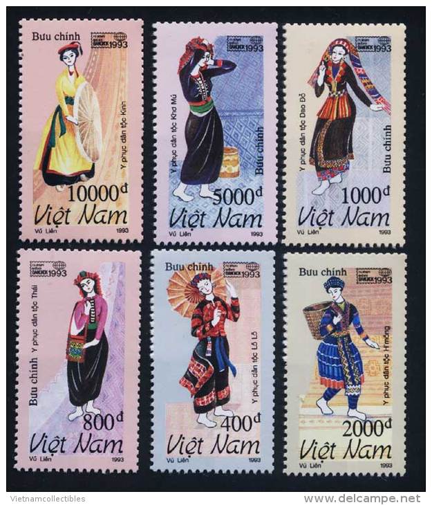 Vietnam Viet Nam MNH Perf Stamps 1993 : Vietnamese Ethnic Costumes / Costume (Ms673) - Vietnam
