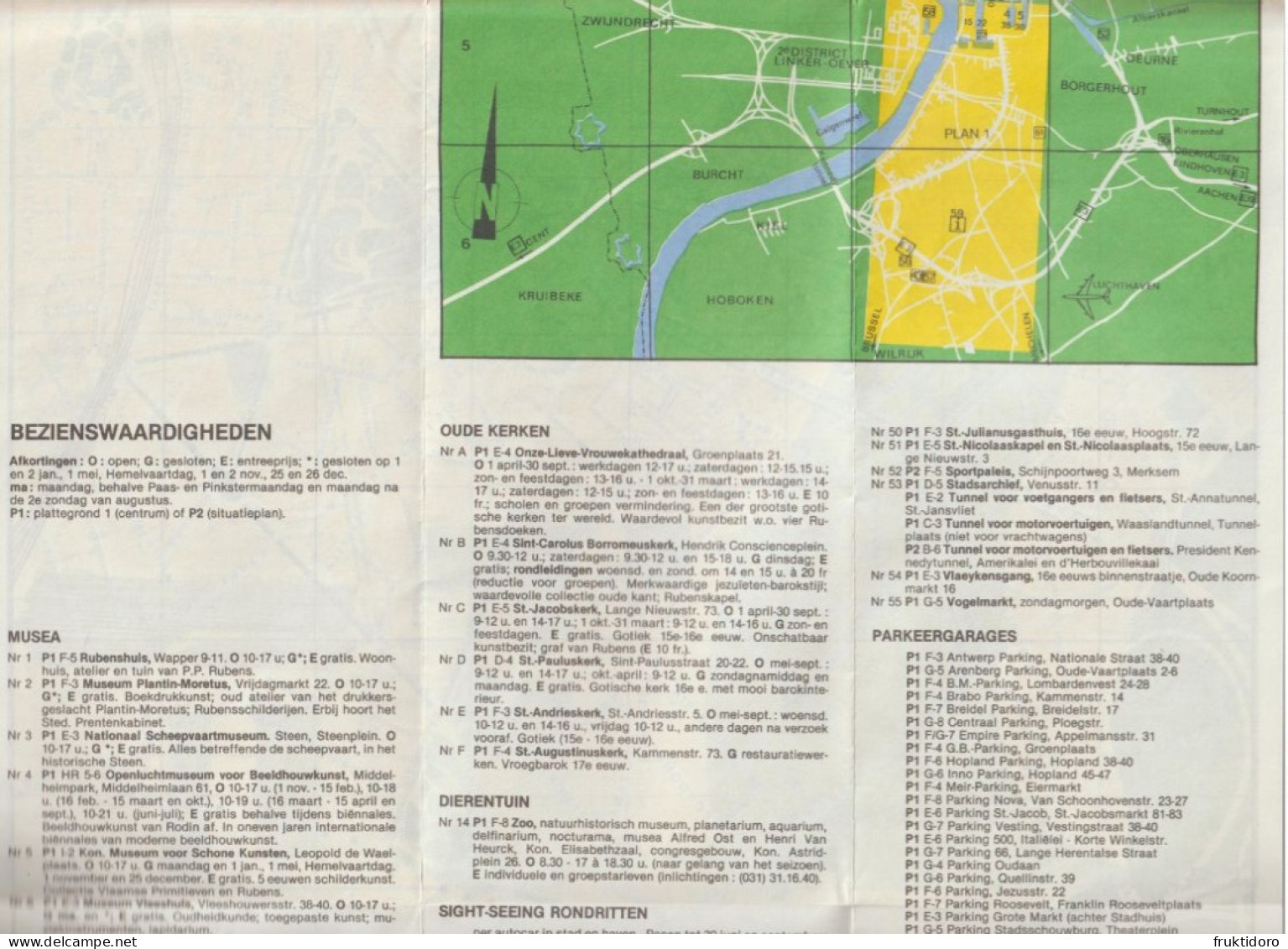 Map Of Antwerpen - Anvers (Belgium) - From 1981 - Geographische Kaarten