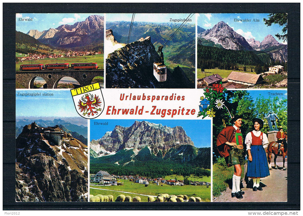 (27) AK Ehrwald - Zugspitze - 6 Ansichten - Ehrwald