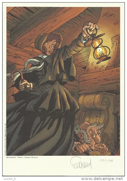 FOURQUEMIN  -  Ex-libris "Miss Endicott, Tome 1" - Illustrateurs D - F