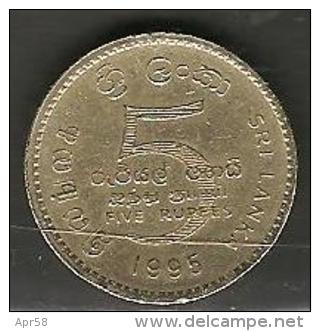 1995 Sri Lanka 5 Ruppes - Sri Lanka