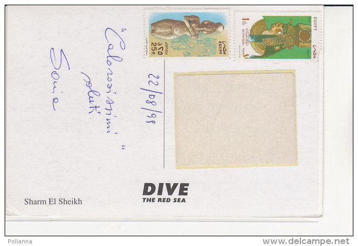 PO4891C# EGITTO - EGYPT - SHARM EL SHEIKH - RED SEA - PESCI TROPICALI  VG 1999 - Sharm El Sheikh