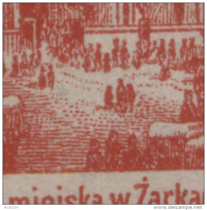 POLAND 1918 ZARKI LOCAL PROVISIONALS 1ST SERIES PERF 5H RED PERF FORGERY NG - Nuevos