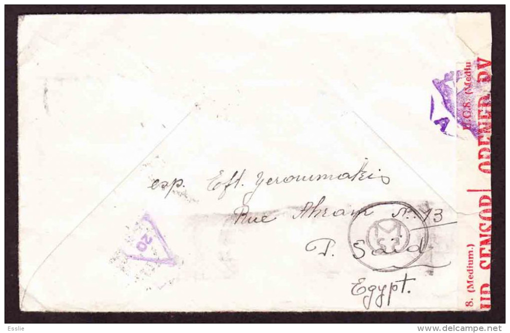 Egypt On Cover To South Afica Opened By South African Censor - 1945 - Lettres & Documents