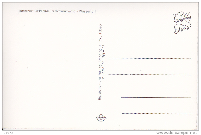 AK Oppenau Im Schwarzwald - Wasserfall (3243) - Oppenau