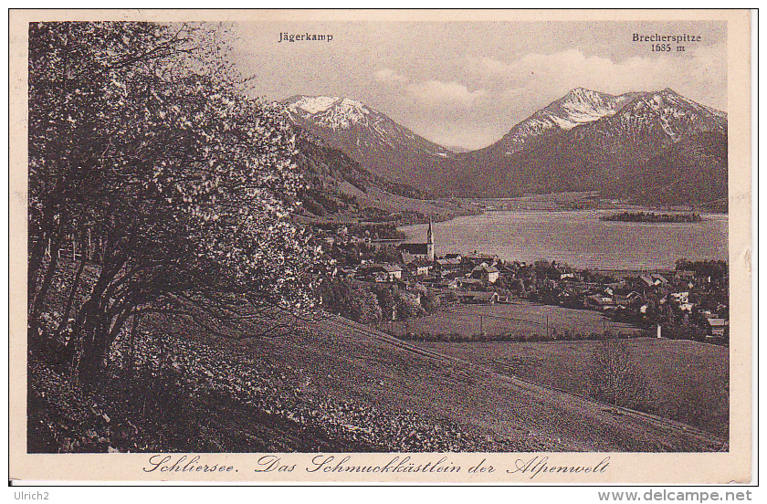 AK Schliersee - Das Schmuckkästlein Der Alpenwelt - Jägerkamp, Brecherspritze - 1939 (3250) - Schliersee