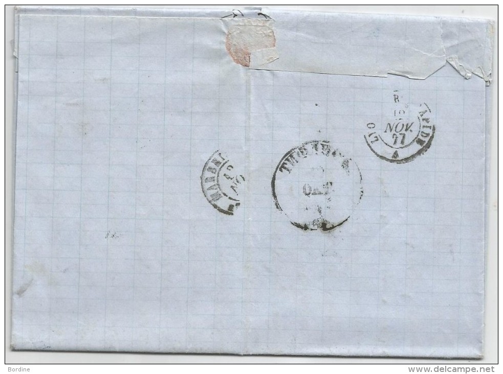 - Lettre - RUSSIE (Empire) - TIFLIS - Cachet à Date Sur TP Russe  Bicolore à 8 Kopecks Bicolore - 1877 - Briefe U. Dokumente