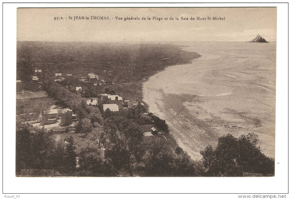 3352 - St-JEAN-le-THOMAS - Vue Générale De La Plge Et De La Baie Du Mont-St-Michel - Other & Unclassified