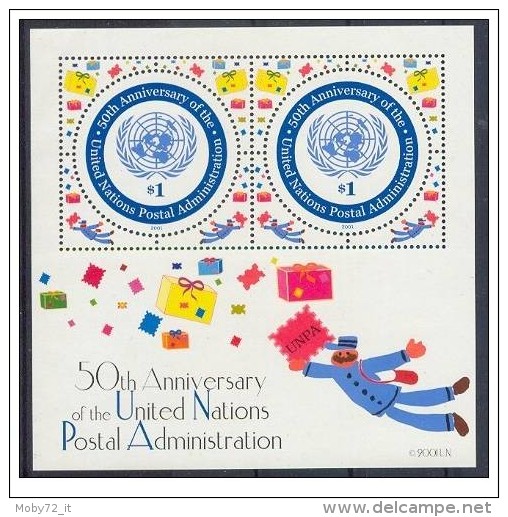 ONU NY - 2001 - Nuovo/new - Programma Postale - Mi Block 21 - Unused Stamps