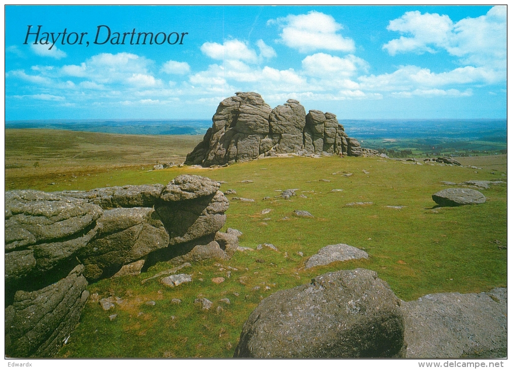 Haytor, Dartmoor, Devon, England Postcard Salmon - Altri & Non Classificati