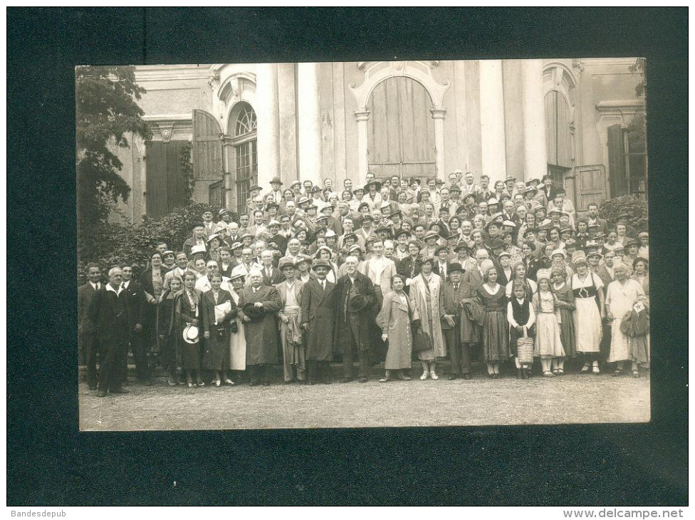 Austria - Carte Photo Groupe Souvenir Visite à MELK ( 1936 Photo Prasser) - Melk