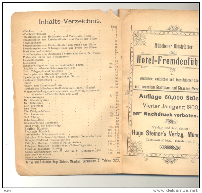 MÜNSCHEN - MUNICH - Reiseführer  +/- 190... Für Details Siehe Scan " Inhaltsverzeichnis ".- DE / FR / GB - Bavière