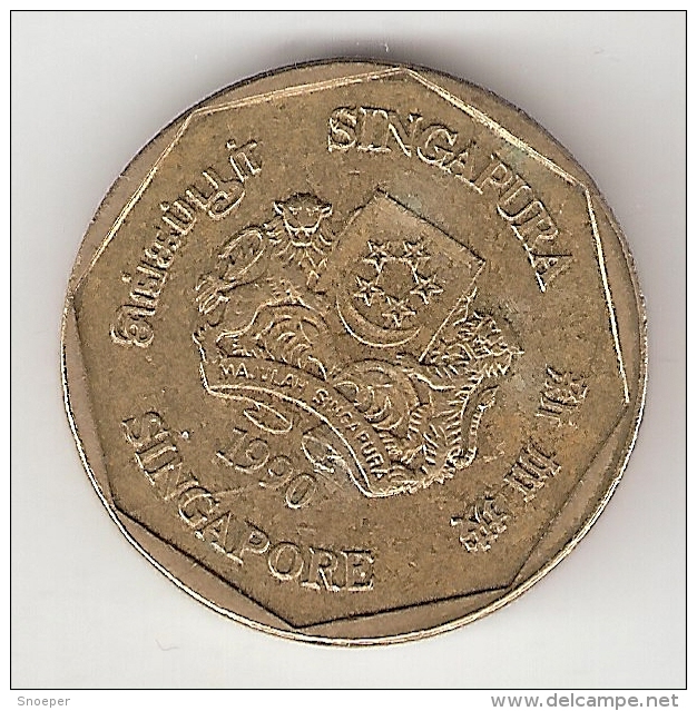 Singapore  1  Dollar  1990  Km 54b   Xf+ - Singapour