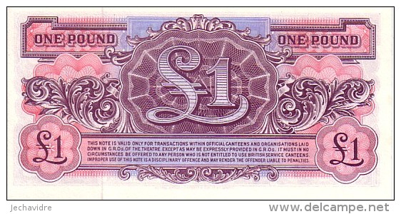 GRANDE BRETAGNE  1 Pound  British Armed Forces Non Daté (1948)   Pick M22   ***** BILLET  NEUF ***** - British Troepen & Speciale Documenten