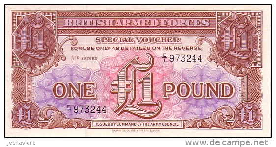 GRANDE BRETAGNE  1 Pound  British Armed Forces Non Daté (1956)   Pick M29   ***** BILLET  NEUF ***** - Forze Armate Britanniche & Docuementi Speciali