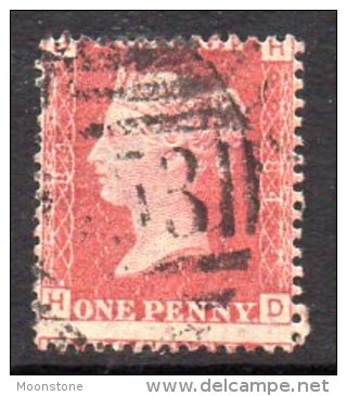 GB QV 1858-79 1d Plate 84, Corner Letters HD, Used - Oblitérés