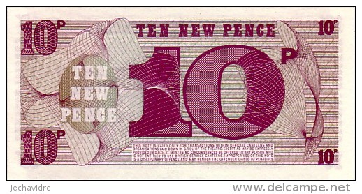 GRANDE BRETAGNE  10 New Pence  British Armed Forces Non Daté (1972)   Pick M45  ***** BILLET  NEUF ***** - Forze Armate Britanniche & Docuementi Speciali