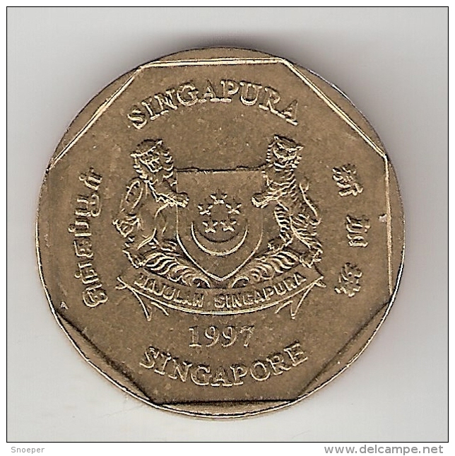 *singapore  1  Dollar  1997  Km 103   Unc - Singapore
