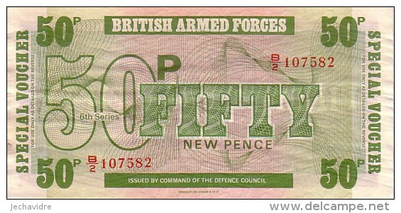 GRANDE BRETAGNE  50 New Pence  British Armed Forces Non Daté (1972)   Pick M46  ***** QUALITE  XF -  ***** - Forze Armate Britanniche & Docuementi Speciali