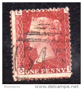 GB QV 1858-79 1d Plate 91, Corner Letters OE, Used - Oblitérés