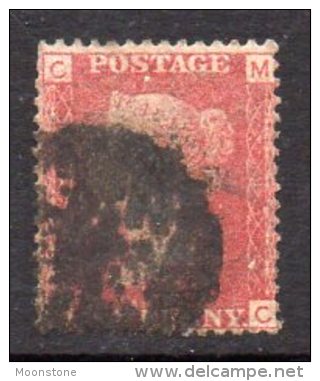 GB QV 1858-79 1d Plate 93, Corner Letters MC, Used - Oblitérés