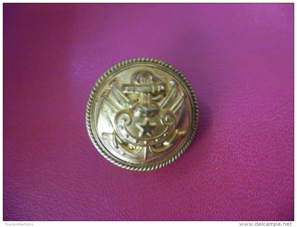 ANCIEN BEAU BOUTON MILITAIRE BOMBE - Marin&#8203;e - Diam 22 Mm - Buttons