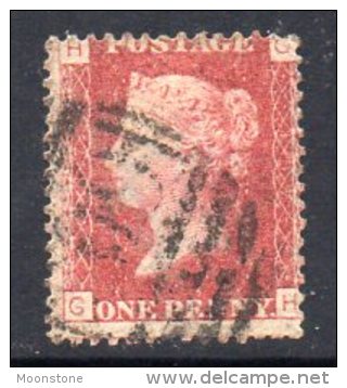 GB QV 1858-79 1d Plate 137, Corner Letters GH, Used - Oblitérés