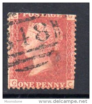 GB QV 1858-79 1d Plate 141, Corner Letters GC, Used - Oblitérés