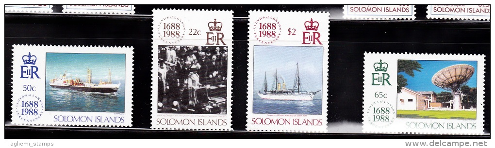 Solomon Islands, 1988,  SG 636 - 639, Set Of 4, MNH - Solomon Islands (1978-...)