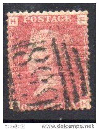 GB QV 1858-79 1d Plate 184, Corner Letters FH, Used - Oblitérés