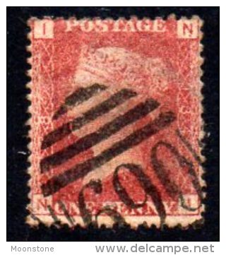 GB QV 1858-79 1d Plate 184, Corner Letters NI, Used - Oblitérés