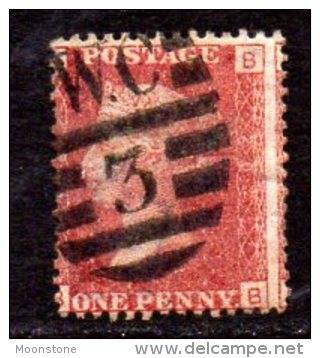 GB QV 1858-79 1d Plate 202, Corner Letters BB, Used - Oblitérés