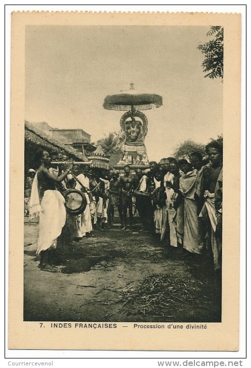 CPA - INDES FRANÇAISES - Procession D'une Divinité - Inde