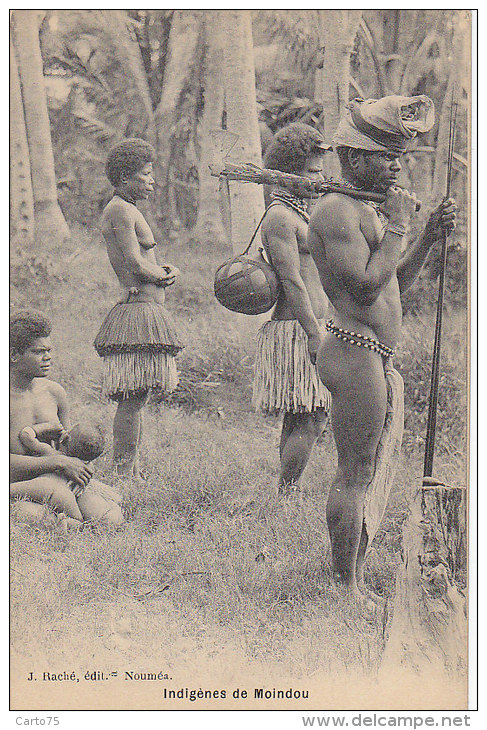 Océanie - Nouvelle Calédonie - Indigènes De Moindou / Nu / Tribu - New Caledonia
