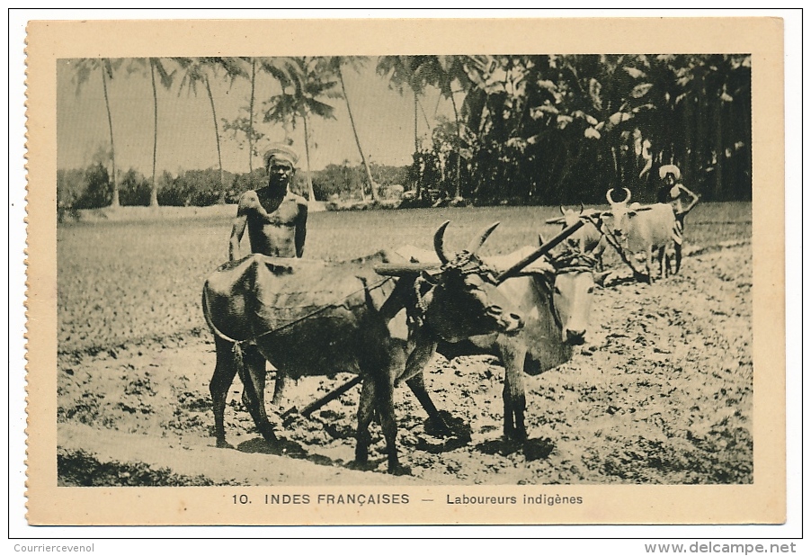 CPA - INDES FRANÇAISES - Laboureurs Indigènes - Indien