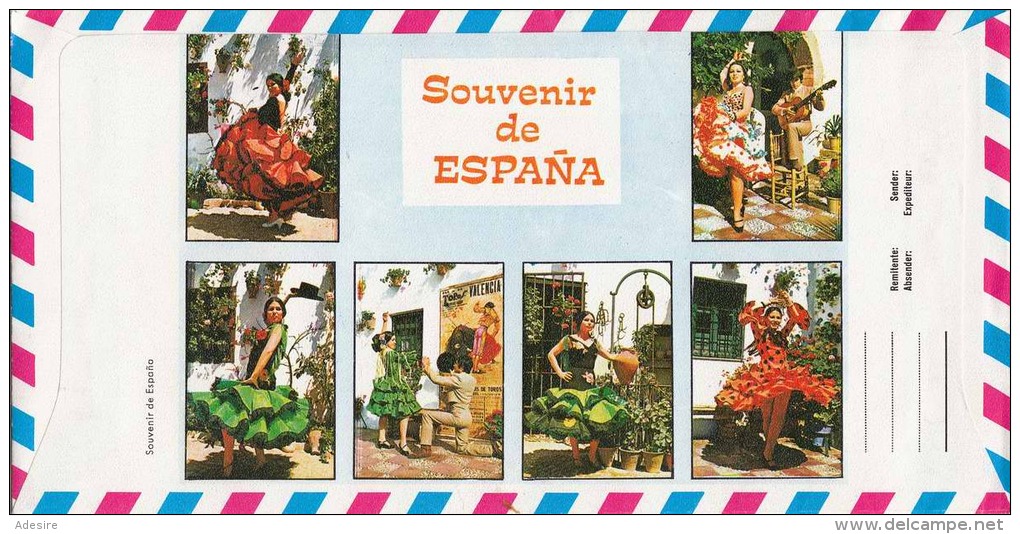 SPANIEN 1981 - 6 Fach Frankierung ** Auf Schmuckbrief - Briefe U. Dokumente