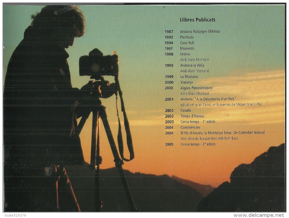 ANDORRA 2005 - HARDCOVER BOOK OF PHOTOGRAPHS "ANDORRA & NATURE" BY ARTIST PHOTOGRAPHER JAUME RIBA SABATER - 4 LANGUAGES - Fotografia