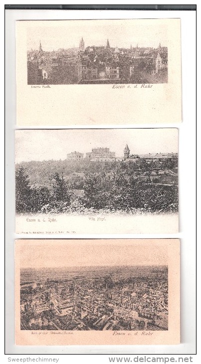 3 DREI ESSEN Germany North Rine-Westphalia  Essen Old Postcards Unused - Essen