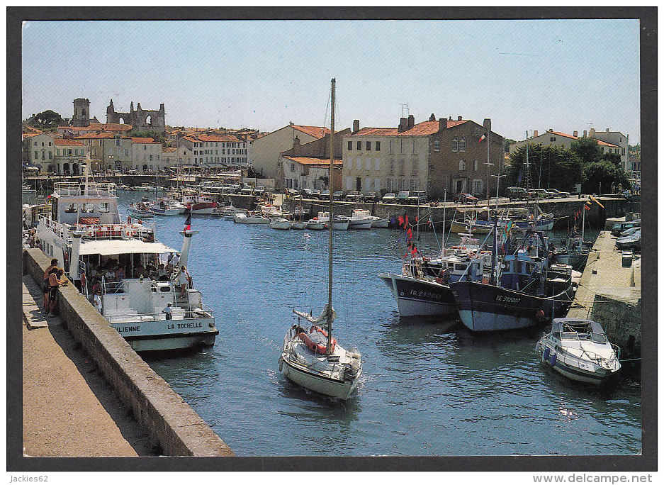 19177/ SAINT-MARTIN-DE-RE, Le Port Et L'église, 2 Scans - Ile De Ré