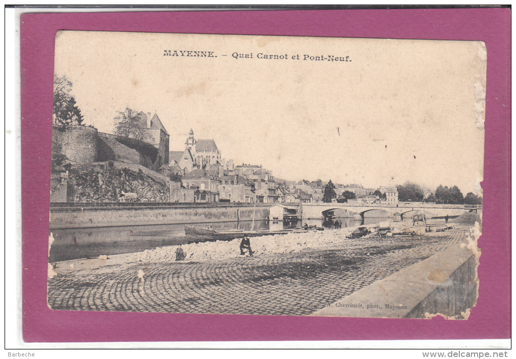 53.- MAYENNE .- Quai Carnot Et Pont Neuf - Mayenne
