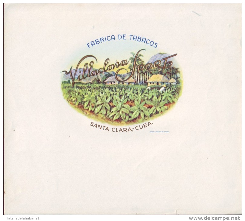 T46 CUBA TOBACCO OLD LEBEL Circa 1920 VILLACLARA SPORT - Labels