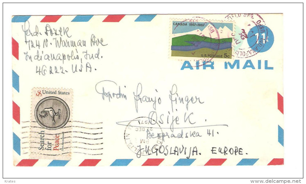 Old Letter - Canada - Airmail