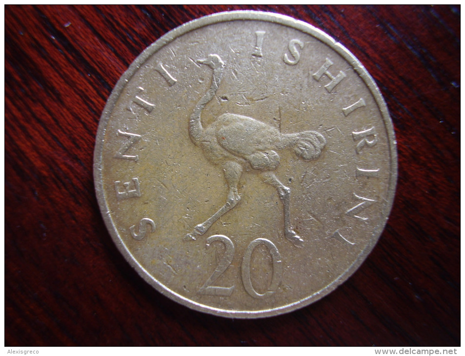 TANZANIA 1977 TWENTY CENTS NYERERE Nickel-brass USED COIN.. - Tanzania