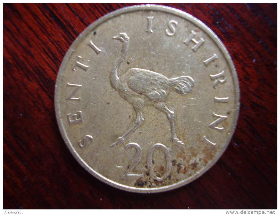 TANZANIA 1979 TWENTY CENTS NYERERE Nickel-brass USED COIN.. - Tanzania