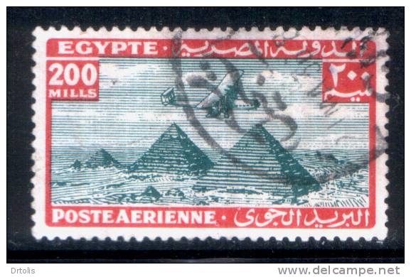 EGYPT / 1933 / AIRMAIL / AIRPLANE / HANDLEY PAGE H.P.42 OVER PYRAMIDS / VFU . - Used Stamps