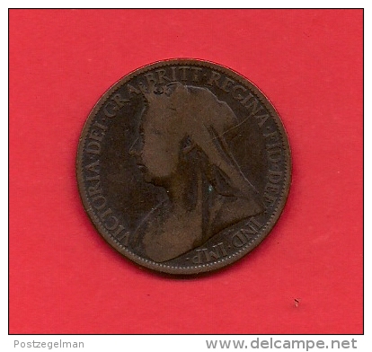 UK, Circulated Coin VF, 1896, 1 Penny, Older Victoria, Bronze, KM790 C1954 - D. 1 Penny