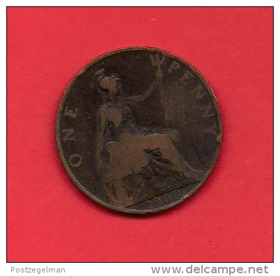 UK, Circulated Coin VF, 1898, 1 Penny, Older Victoria, Bronze, KM790 C1956 - D. 1 Penny